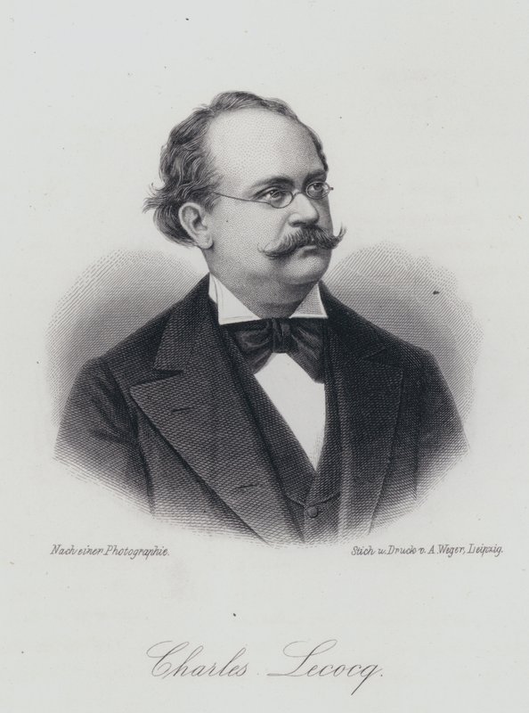 Charles Lecocq , francouzský skladatel (rytina) od German School