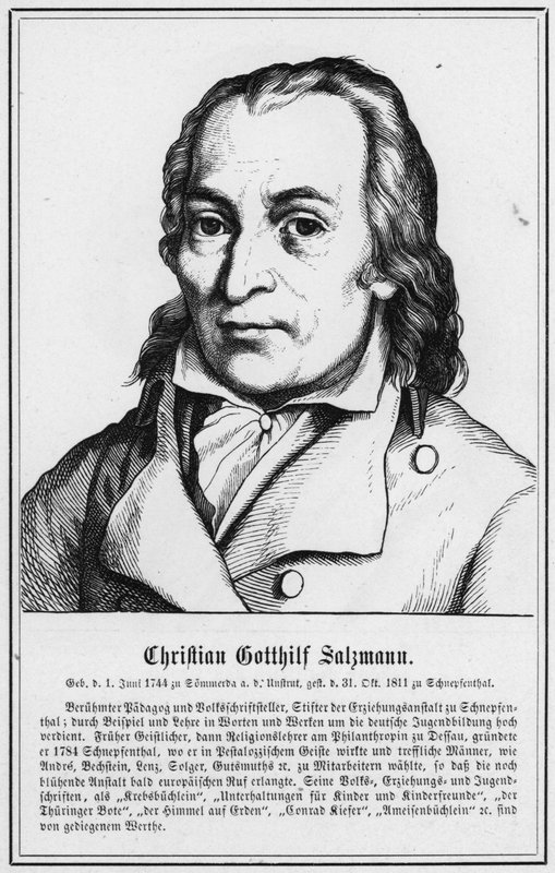 Christian Gotthilf Salzmann (rytina) od German School