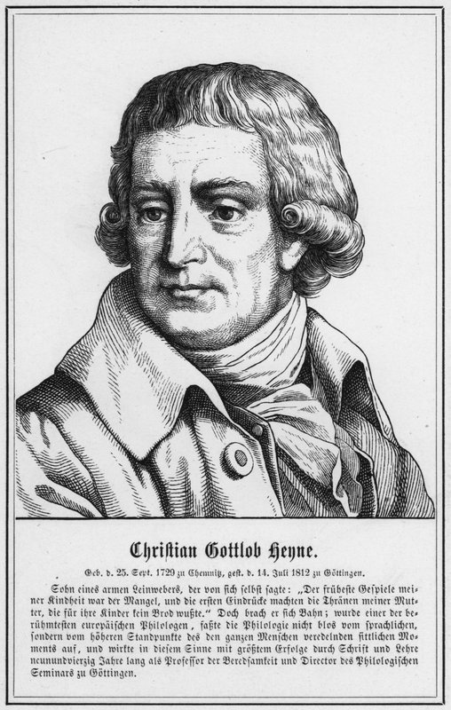 Christian Gottlob Heyne (rytina) od German School