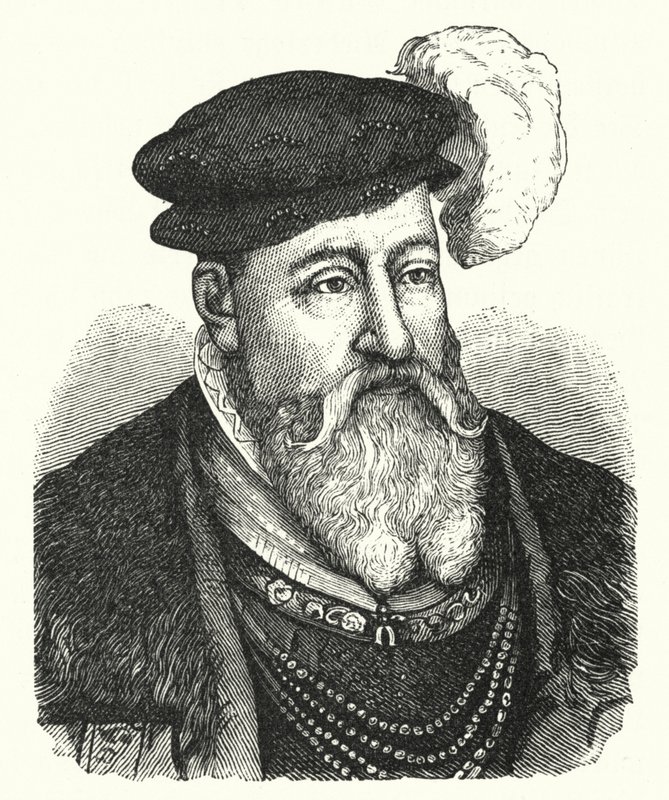 Kristián III., král dánský; a Norsko (rytina) od German School