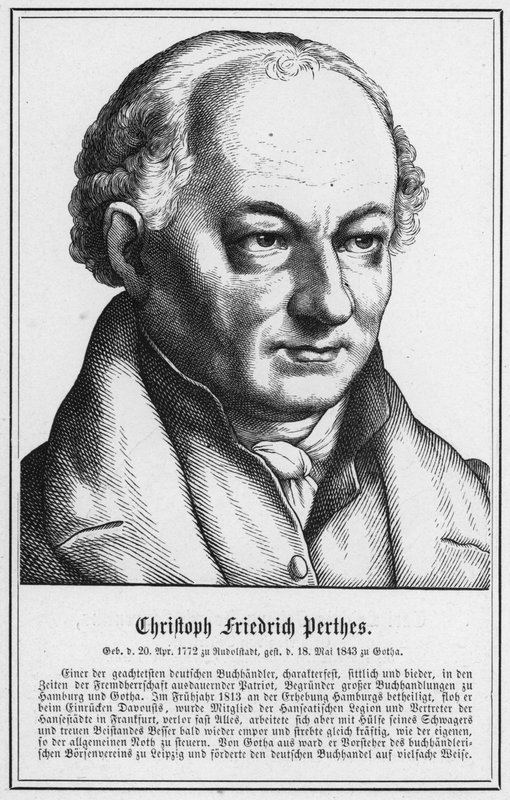 Christoph Friedrich Perthes (rytina) od German School