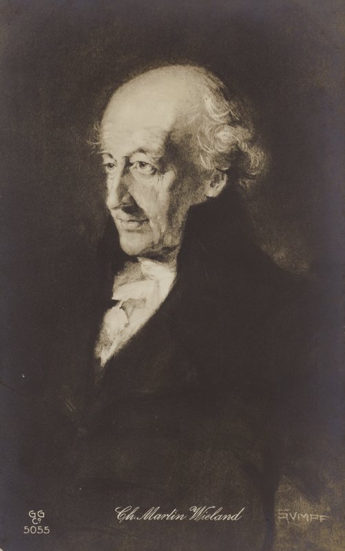 Christoph Martin Wieland (1733-1813), německý básník, spisovatel a překladatel (litografie) od German School