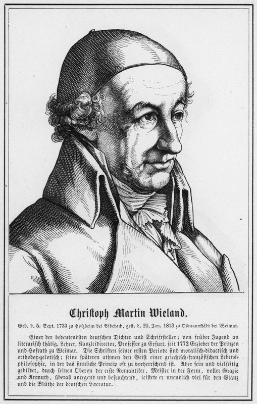 Christoph Martin Wieland (rytina) od German School