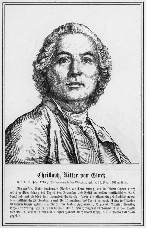Christoph, Ritter von Cluck (rytina) od German School