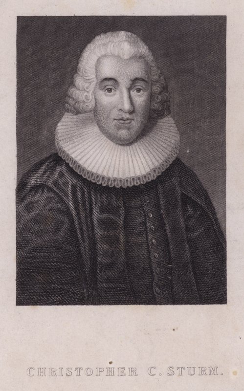 Christopher Christian Sturm , německý teolog (rytina) od German School
