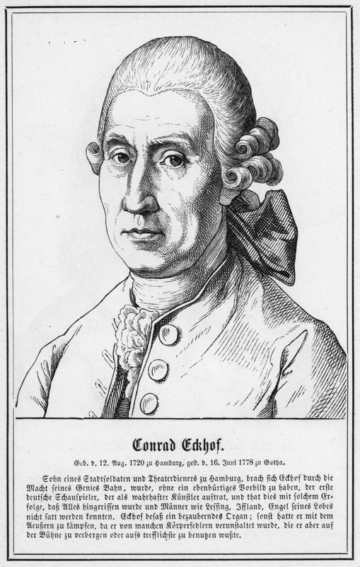 Conrad Eckhof (rytina) od German School