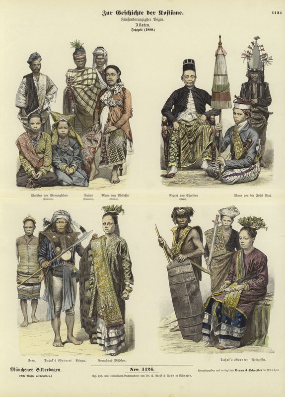 Kostýmy Indonésie, 1880 od German School