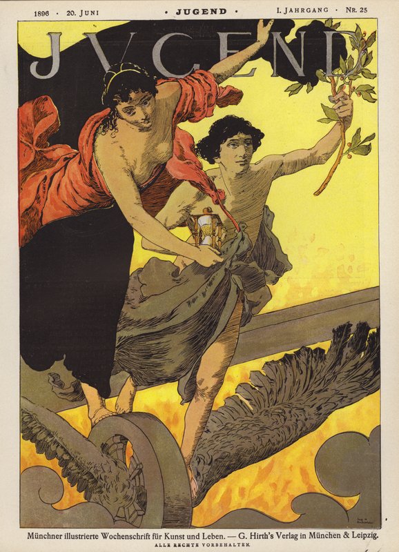 Titulní ilustrace časopisu Jugend od German School