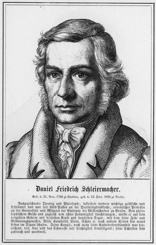 Daniel Friedrich Schleiermacher (rytina) od German School