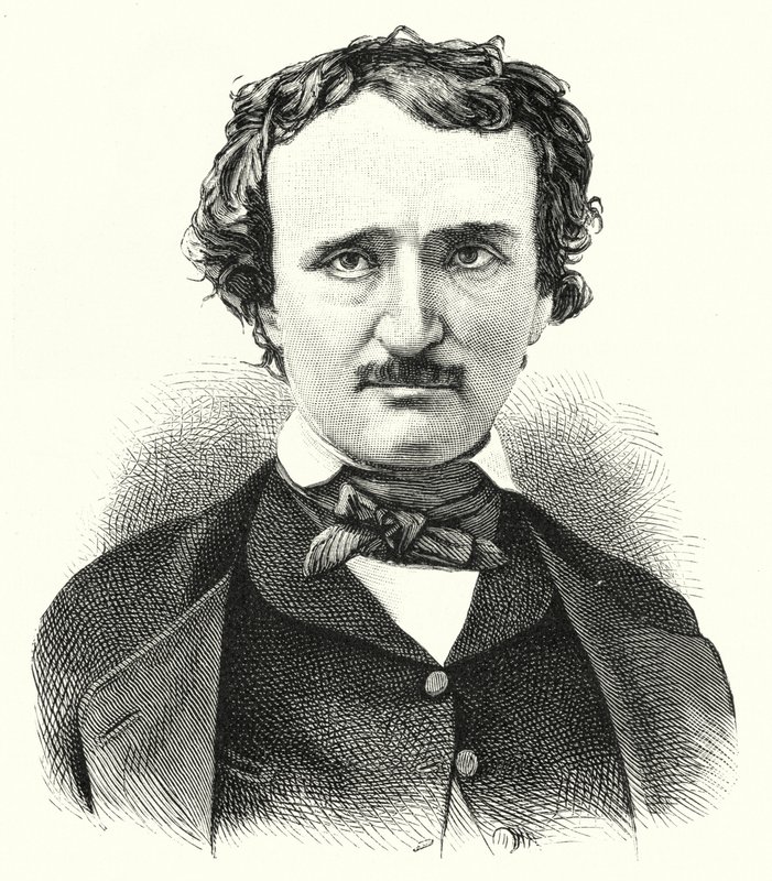Edgar Allan Poe , americký básník a povídkář od German School