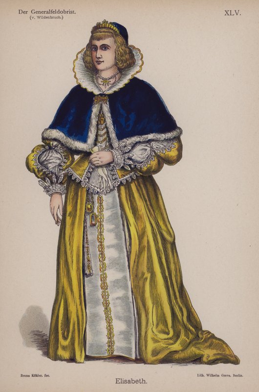 Elisabeth, z Der Generalfeldoberst od Ernsta von Wildenbruch (barevné lito) od German School