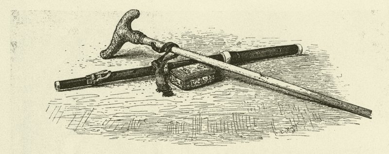 Flétna, hůl a tabatěrka Fridricha Velikého (rytina) od German School