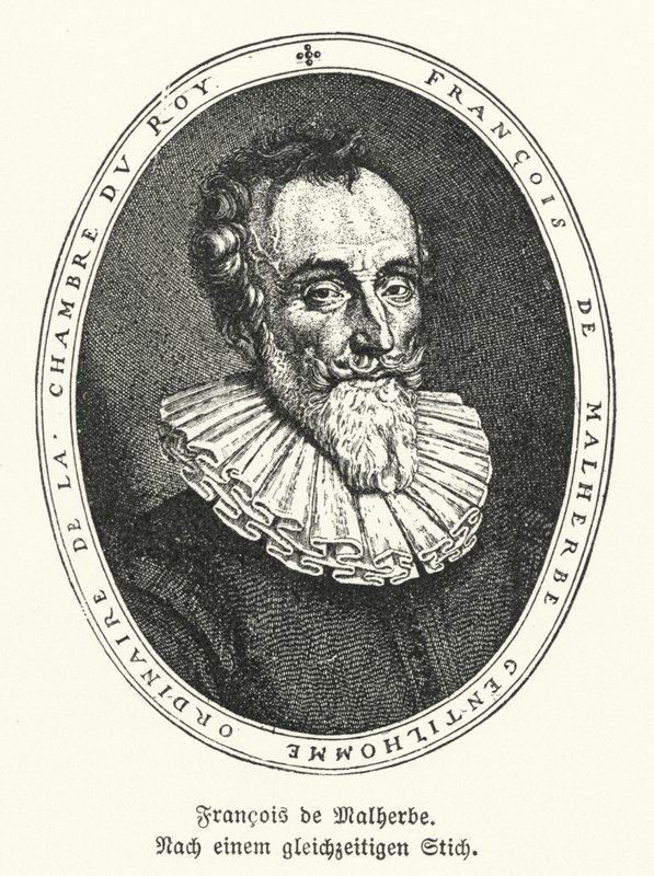Francois de Malherbe , francouzský básník a překladatel (litho) od German School