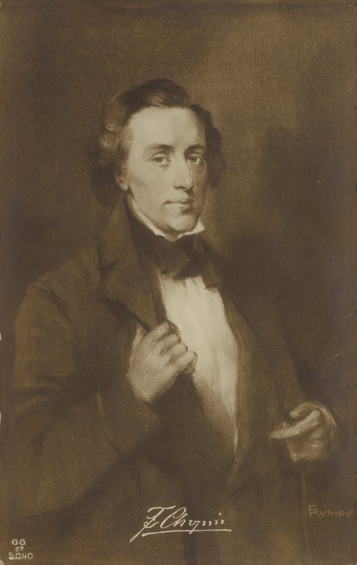 Frederic Chopin , polský skladatel a pianista (1810-1849) od German School