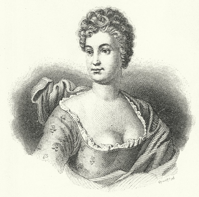 Friederike Caroline Neuber, německá herečka a divadelní režisérka (rytina) od German School