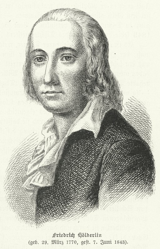 Friedrich Hoelderlin , německý básník a filozof od German School