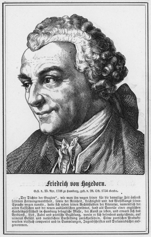 Friedrich von Hagedorn (rytina) od German School