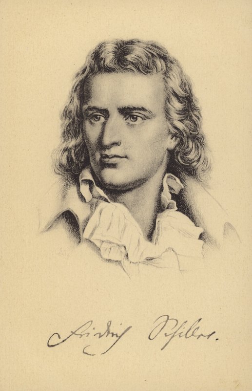 Friedrich von Schiller (1759-1805), německý básník, filozof, historik a dramatik (litografie) od German School