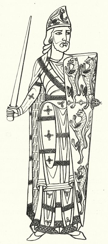 Geoffrey Plantagenet, hrabě z Anjou (rytina) od German School