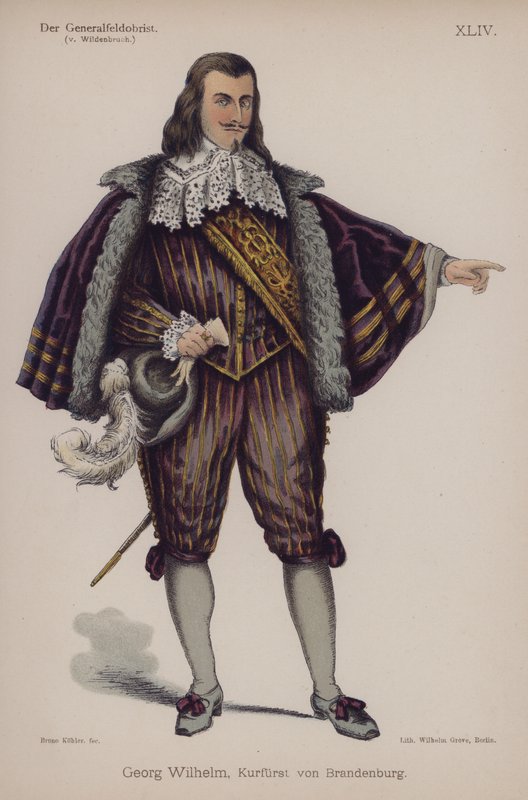 Georg Wilhelm, vévoda z Braniborska, z Der Generalfeldoberst od Ernsta von Wildenbruch (barevné lito) od German School