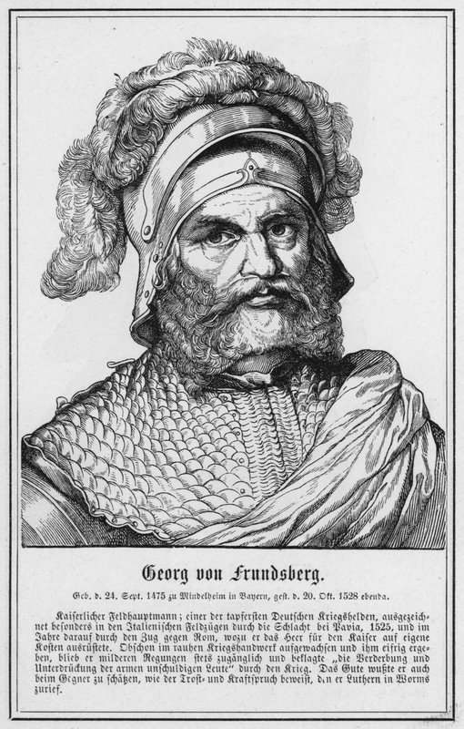 Georg von Frundsberg (rytina) od German School