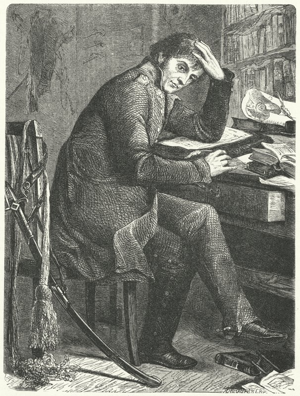 Gerhard von Scharnhorst, německý generál a reformátor pruské armády (rytina) od German School