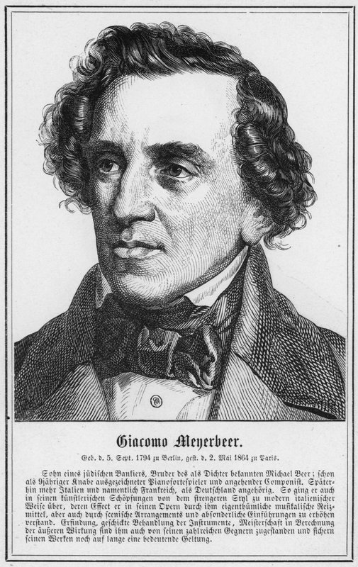 Giacomo Meyerbeer (rytina) od German School