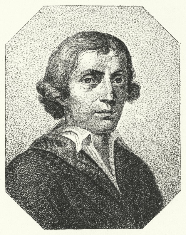 Giuseppe Parini , italský satirik a básník (rytina) od German School
