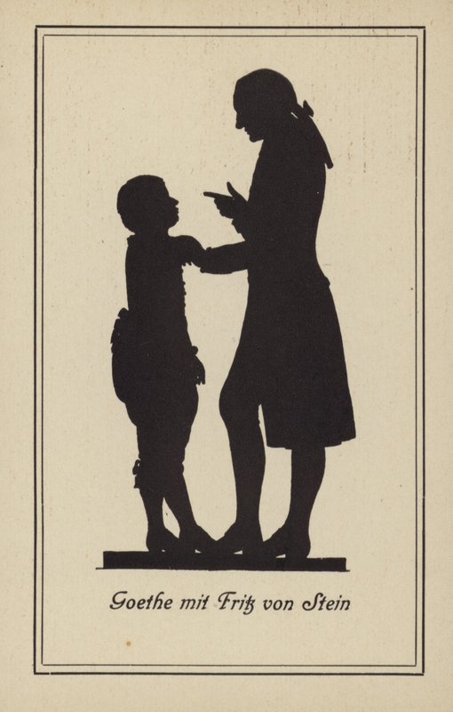 Goethe s Fritzem von Steinem (litografie) od German School