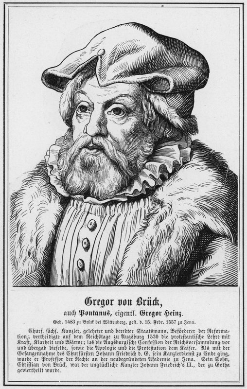 Gregor von Bruck, také Bontanus, ve skutečnosti Gregor Heinz (rytina) od German School