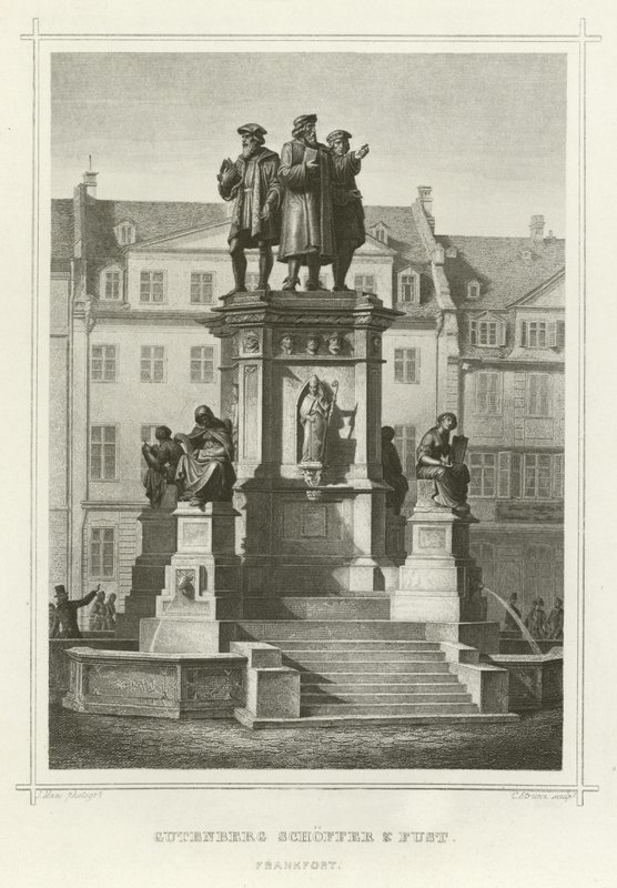 Gutenberg Schoffer a Fust, Frankfort od German School
