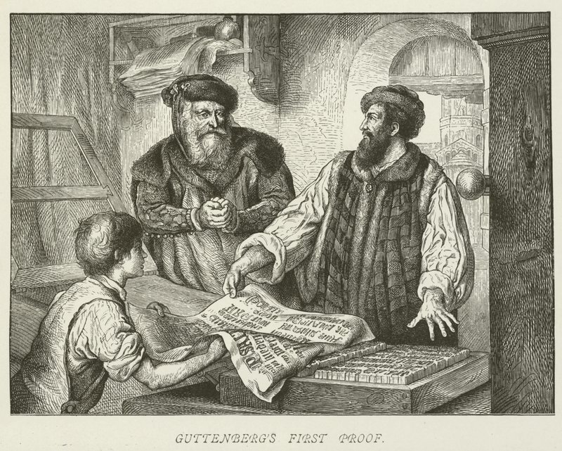 Guttenbergův první důkaz od German School