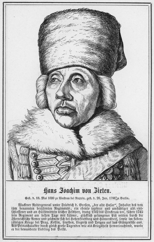 Hans Joachim von Zieten (rytina) od German School