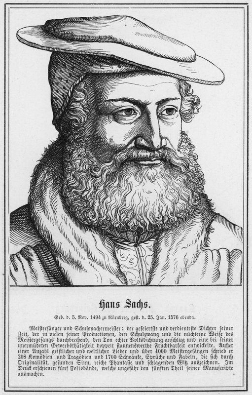 Hans Sachs (rytina) od German School