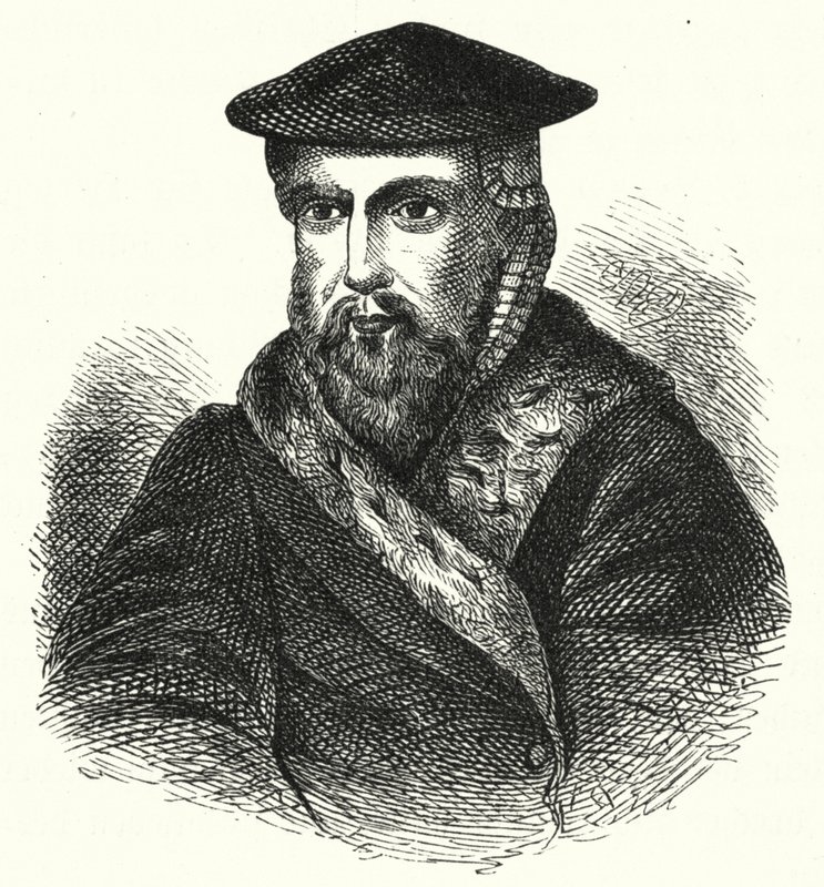 Hans Tausen, dánský luteránský teolog reformace (rytina) od German School