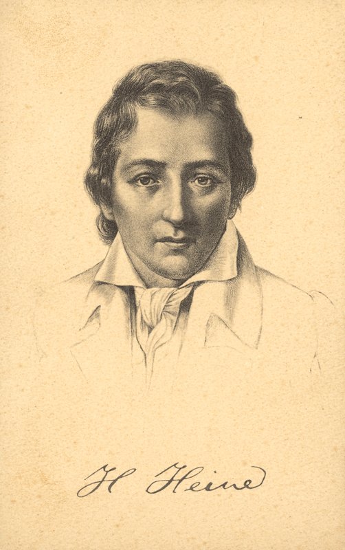 Heinrich Heine (litografie) od German School