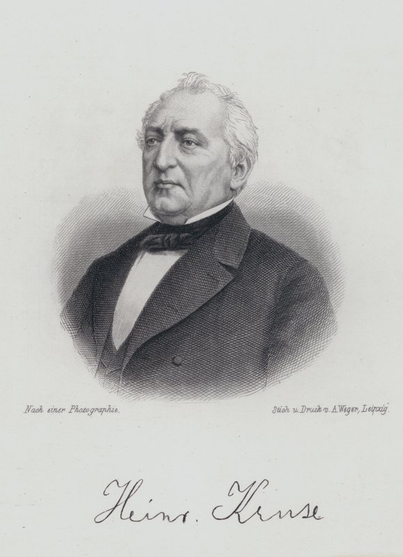 Heinrich Kruse , německý dramatik a publicista (rytina) od German School
