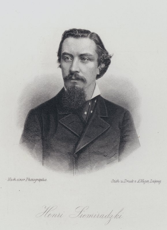 Henryk Siemiradzki , polský umělec (rytina) od German School