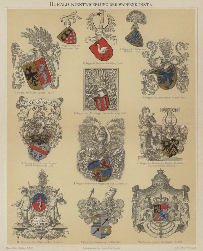 Heraldika (barva lito) od German School