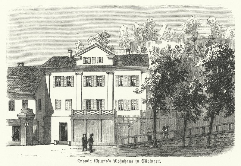 Domov německého básníka, filologa a literárního historika Ludwiga Uhlanda, Tubingen od German School
