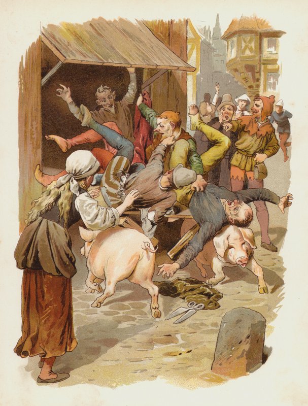Ilustrace pro Till Eulenspiegel od German School