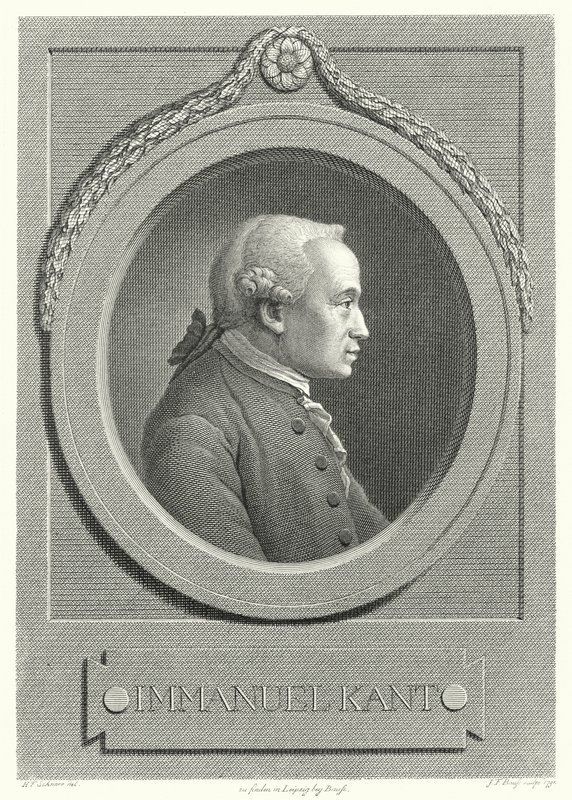 Immanuel Kant, německý filozof (rytina) od German School