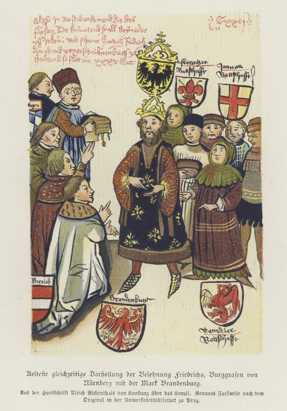 Investitura Fridricha V., norimberského purkrabího od German School
