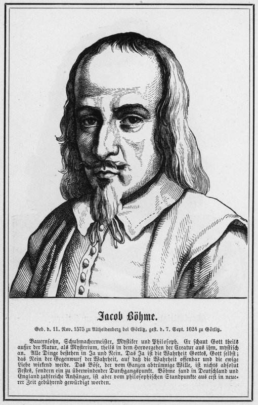 Jacob Bohme (rytina) od German School