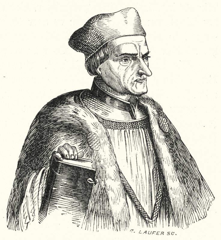 Johann Geiler von Kaisersberg, švýcarský kněz a teolog (rytina) od German School
