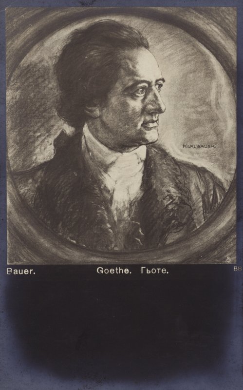 Johann Wolfgang von Goethe (1749-1832), německý básník, prozaik a dramatik (litografie) od German School