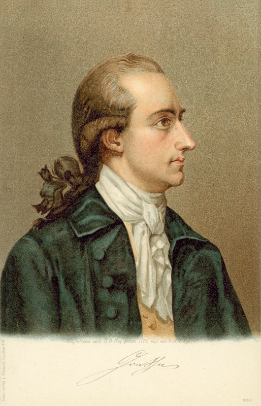 Johann Wolfgang von Goethe, (1749-1832), německý spisovatel a státník. od German School