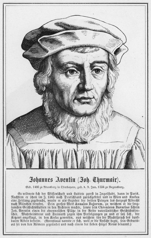 Johannes Aventin, Johannes Thurmair (rytina) od German School