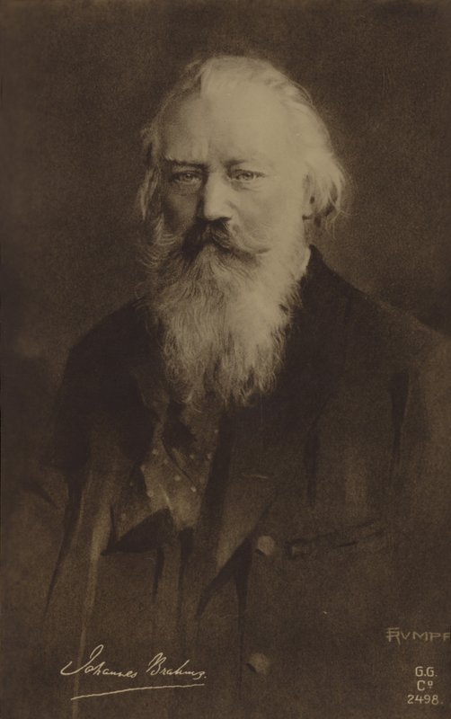 Johannes Brahms , německý skladatel a pianista (1833-1897) od German School