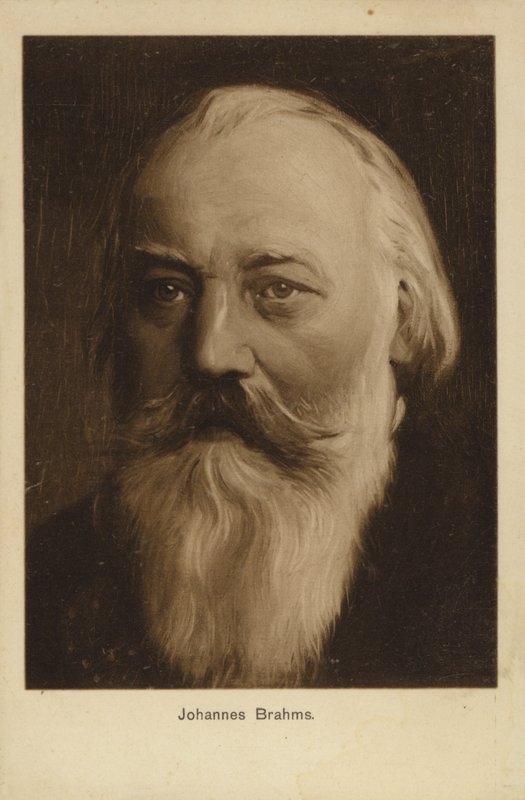 Johannes Brahms , německý skladatel a pianista (1833-1897) od German School